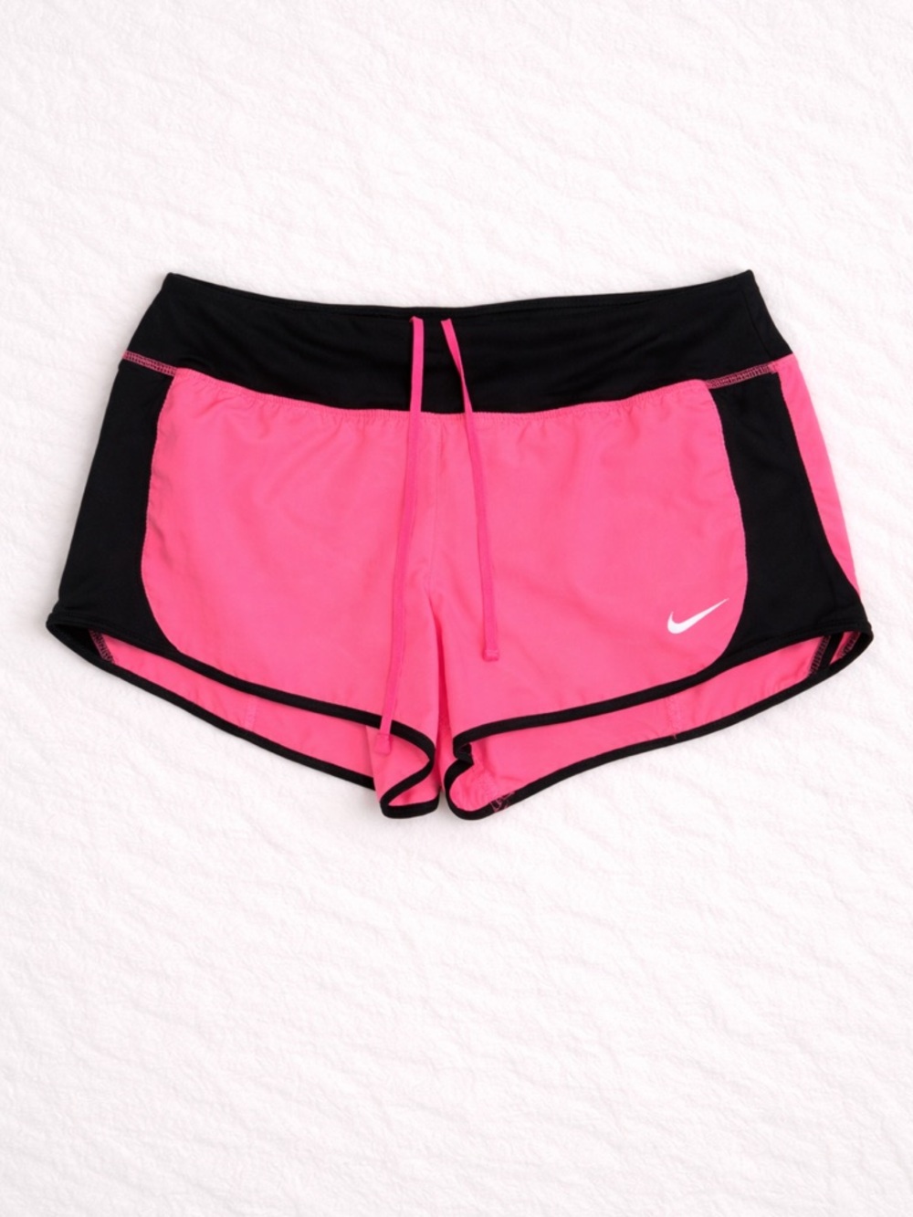 Nike Dri-Fit Running Shorts Pink Black Athletic Workout Shorts Medium